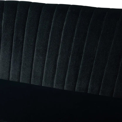 Loveseat: 47'' Velvet Armless Loveseat