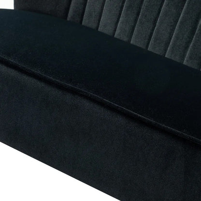 Loveseat: 47'' Velvet Armless Loveseat
