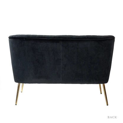 Loveseat: 47'' Velvet Armless Loveseat