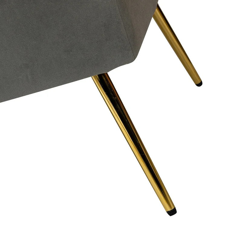 Loveseat: 47'' Velvet Armless Loveseat
