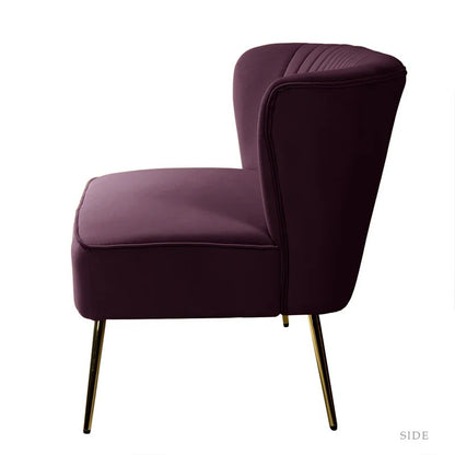 Loveseat: 47'' Velvet Armless Loveseat