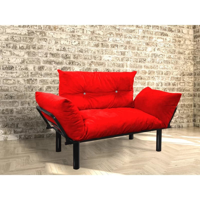 Loveseat: 49'' Flared Arm Loveseat Sofa