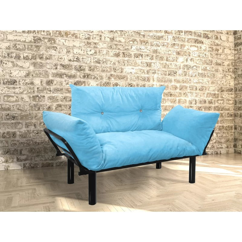 Loveseat: 49'' Flared Arm Loveseat Sofa