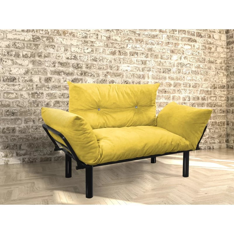Loveseat: 49'' Flared Arm Loveseat Sofa