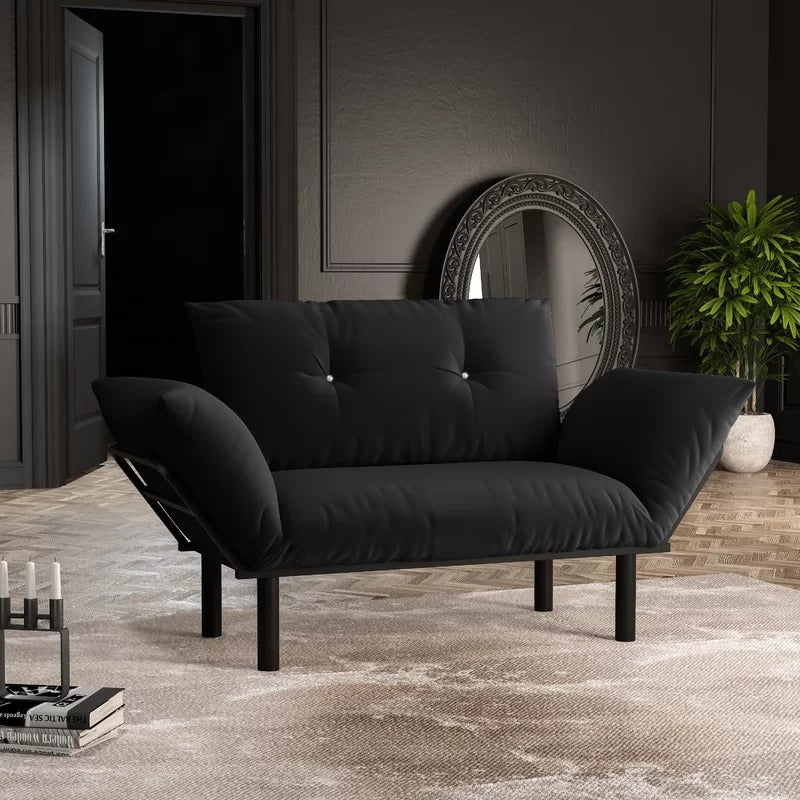 Loveseat: 49'' Flared Arm Loveseat Sofa