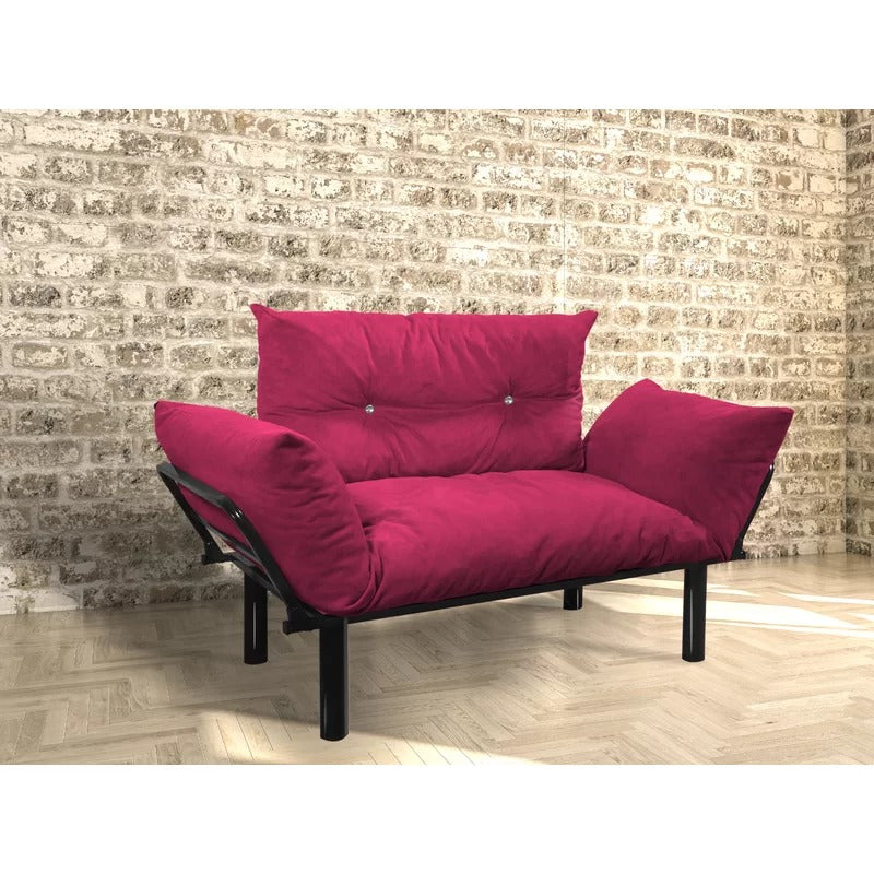 Loveseat: 49'' Flared Arm Loveseat Sofa