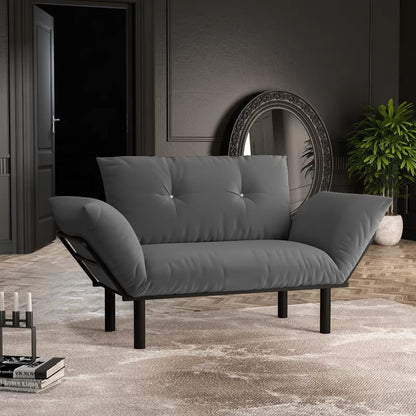 Loveseat: 49'' Flared Arm Loveseat Sofa