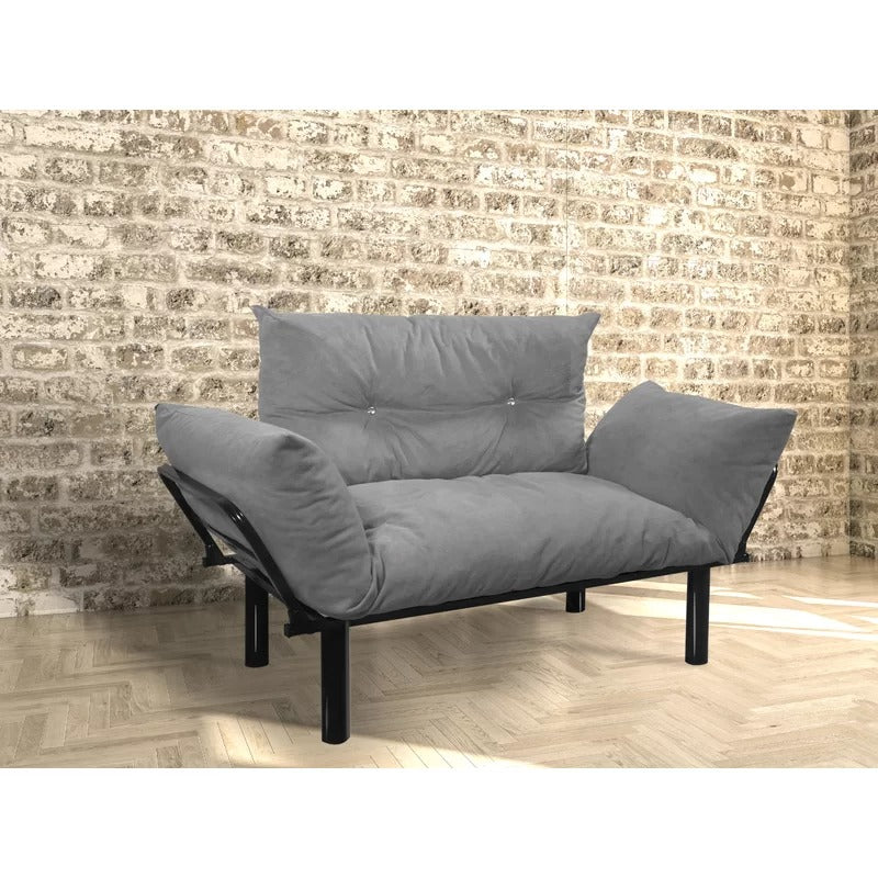 Loveseat: 49'' Flared Arm Loveseat Sofa