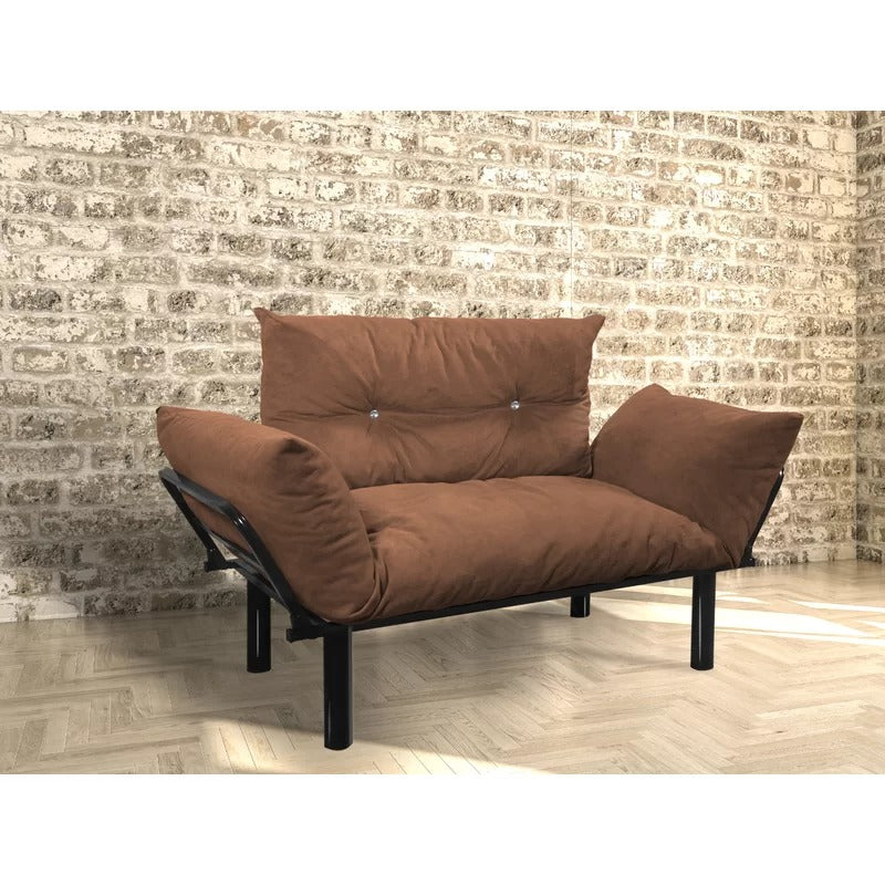 Loveseat: 49'' Flared Arm Loveseat Sofa