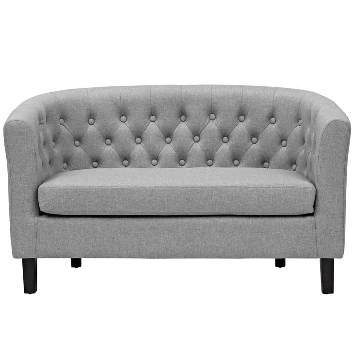 Loveseat: 49'' Rolled Arm Chesterfield Loveseat Sofa
