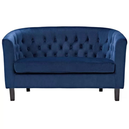 Loveseat: 49'' Rolled Arm Chesterfield Loveseat Sofa