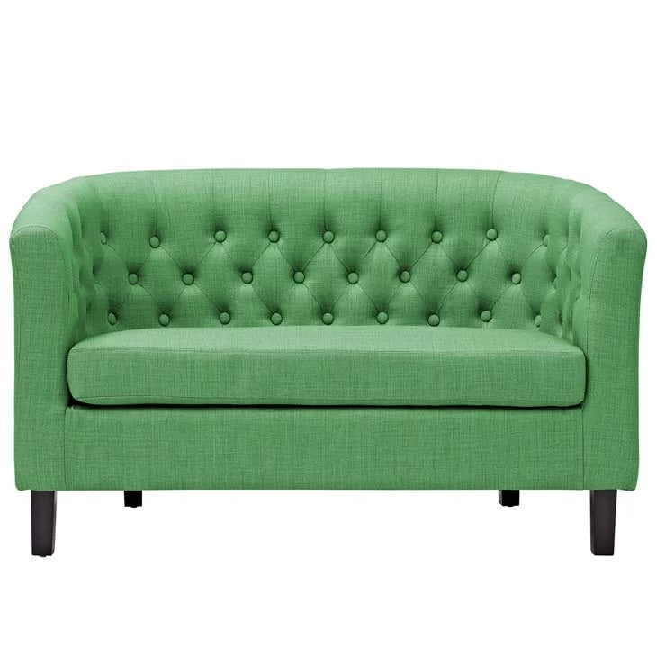 Loveseat: 49'' Rolled Arm Chesterfield Loveseat Sofa