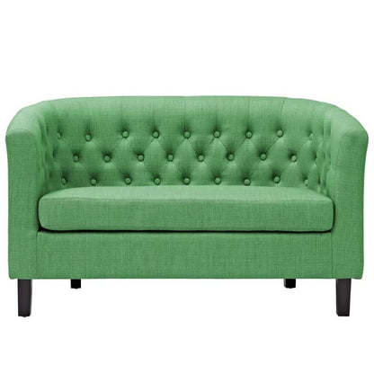 Loveseat: 49'' Rolled Arm Chesterfield Loveseat Sofa