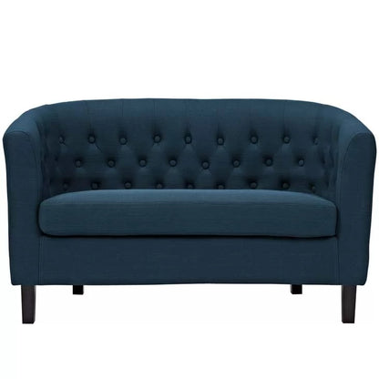 Loveseat: 49'' Rolled Arm Chesterfield Loveseat Sofa