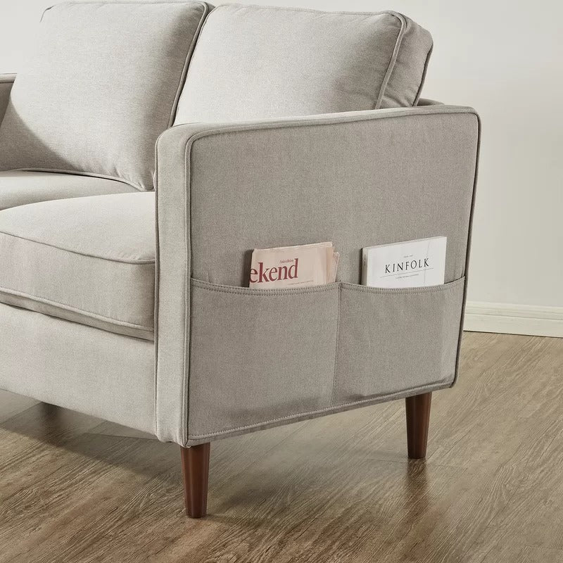 Loveseat: 52.40'' Square Arm Loveseat Sofa