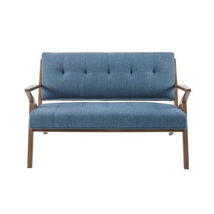 Loveseat: 53.75'' Square Arm Loveseat Sofa