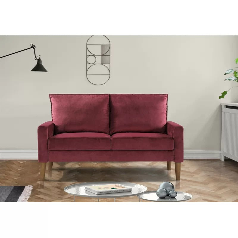 Loveseat: 53'' Velvet