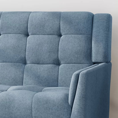 Loveseat: 54'' Square Arm Loveseat Sofa