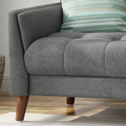 Loveseat: 54'' Square Arm Loveseat Sofa