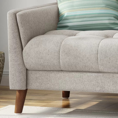 Loveseat: 54'' Square Arm Loveseat Sofa