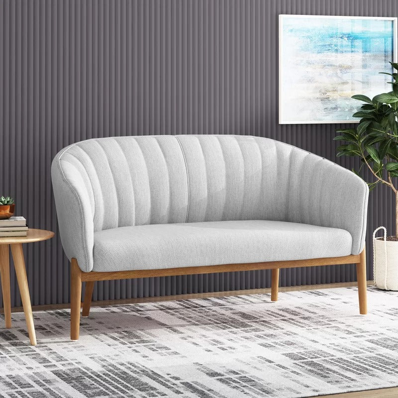 Loveseat:  55'' Recessed Arm Loveseat Sofa
