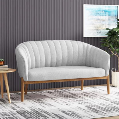 Loveseat:  55'' Recessed Arm Loveseat Sofa