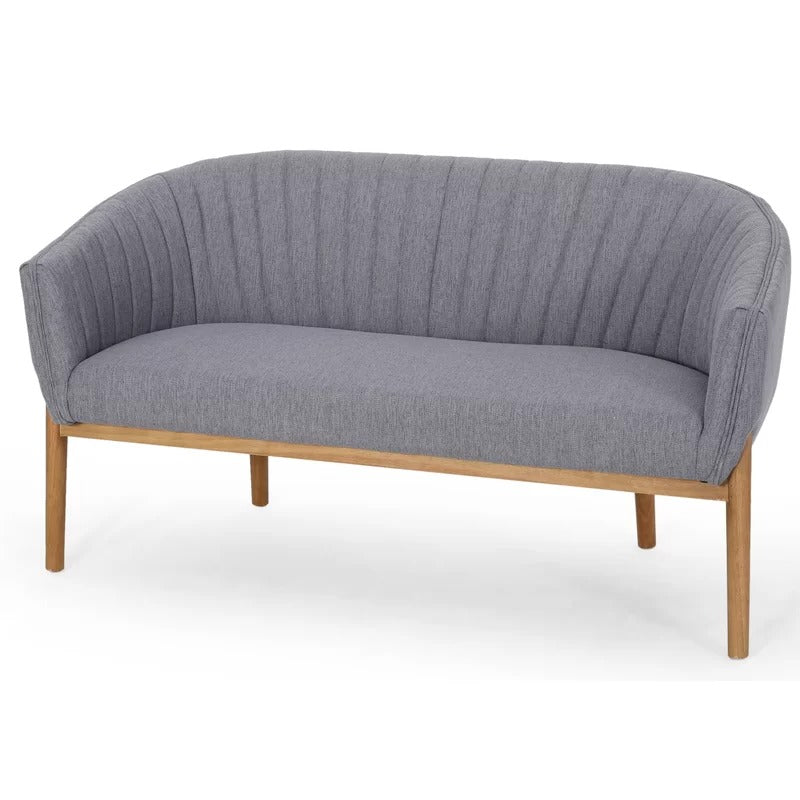 Loveseat:  55'' Recessed Arm Loveseat Sofa