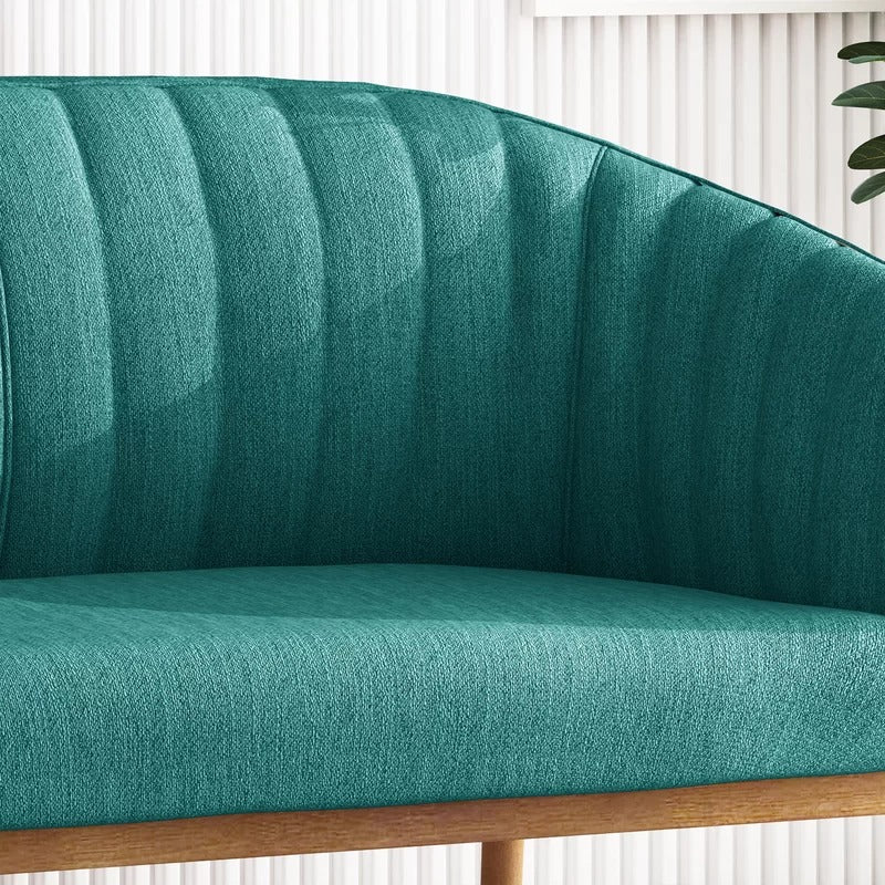 Loveseat:  55'' Recessed Arm Loveseat Sofa