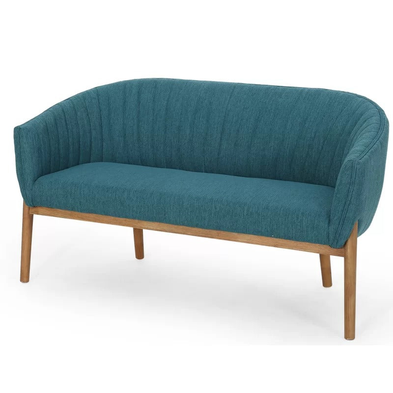 Loveseat:  55'' Recessed Arm Loveseat Sofa