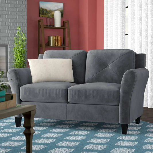 Loveseat: 57.9'' Round Arm Loveseat