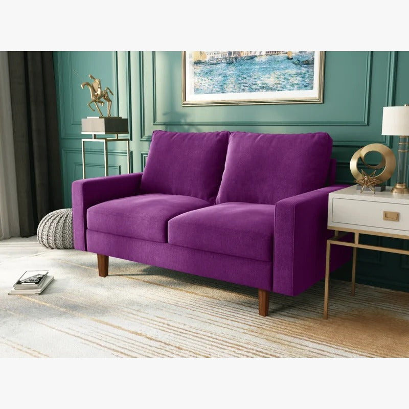 Loveseat:  57.9'' Square Arm Loveseat Sofa