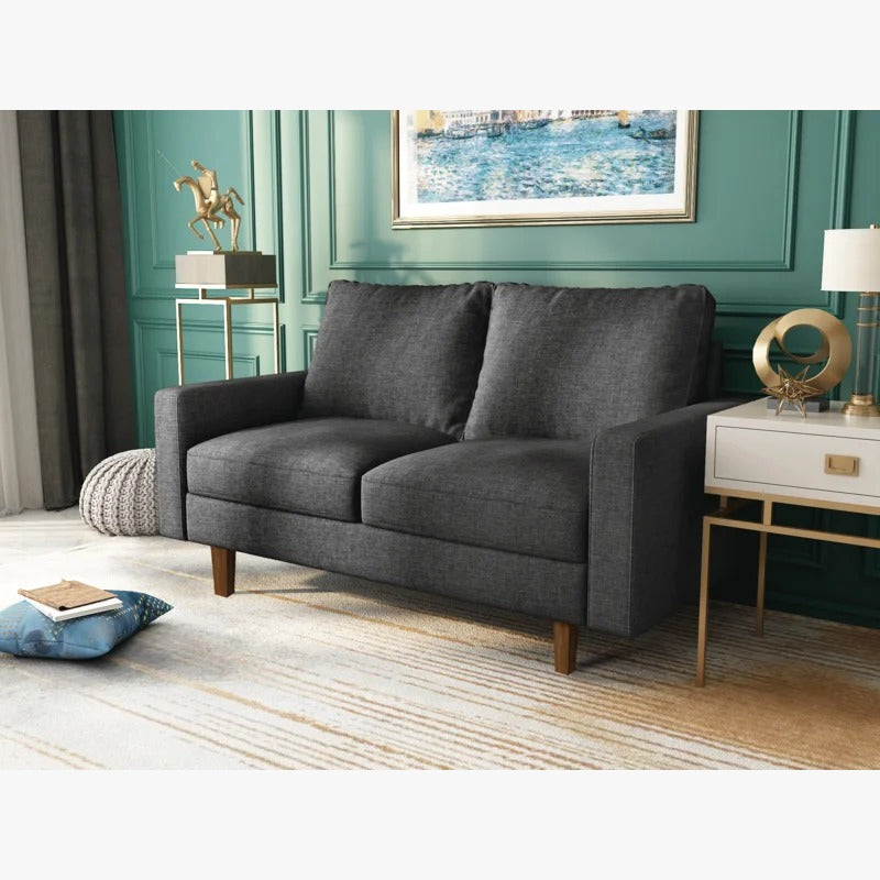 Loveseat:  57.9'' Square Arm Loveseat Sofa