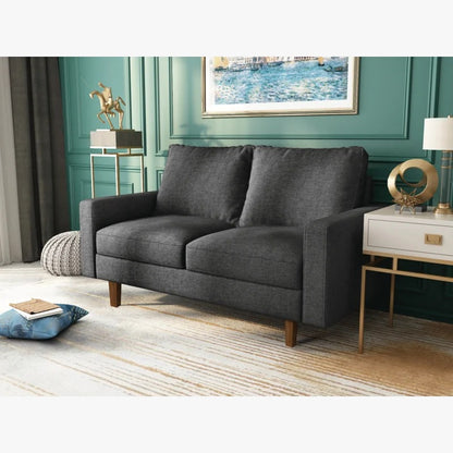 Loveseat:  57.9'' Square Arm Loveseat Sofa