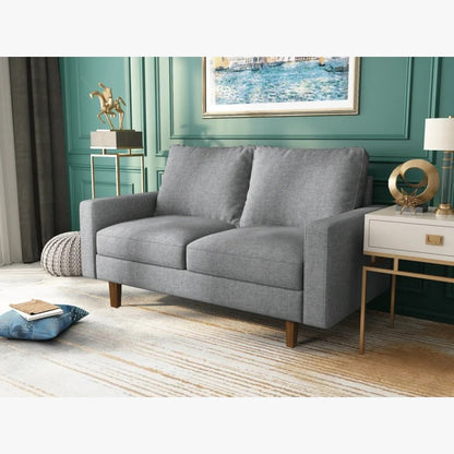 Loveseat:  57.9'' Square Arm Loveseat Sofa