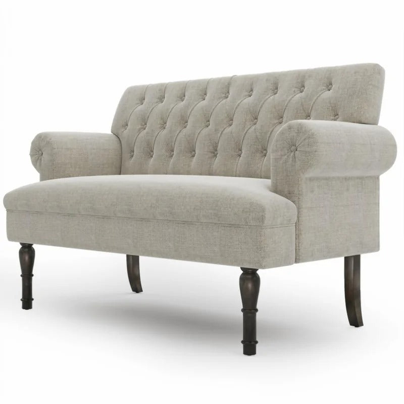 Loveseat: 58.27'' Rolled Arm Loveseat Sofa