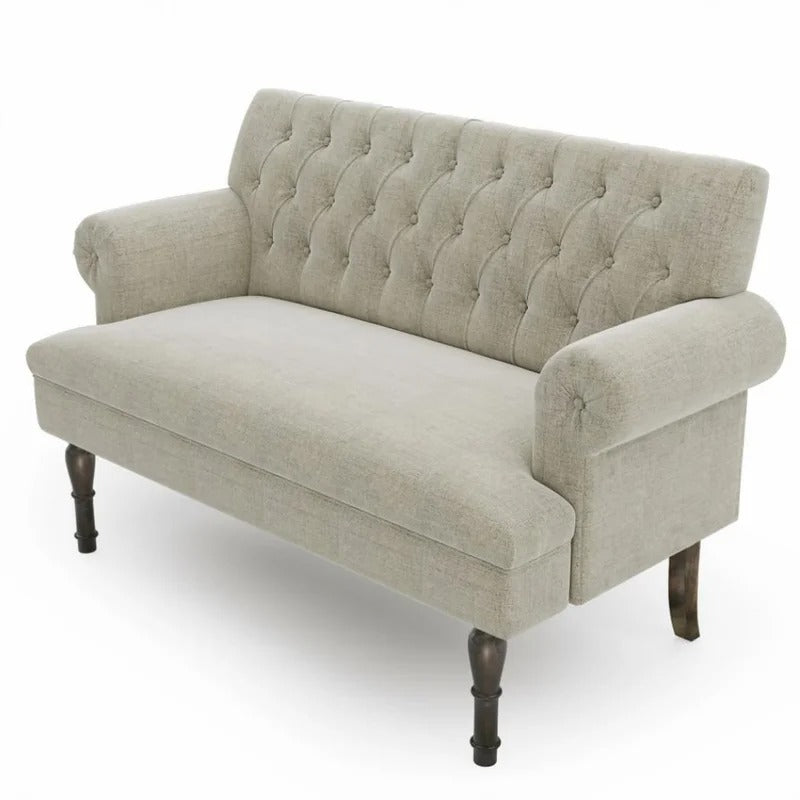 Loveseat: 58.27'' Rolled Arm Loveseat Sofa