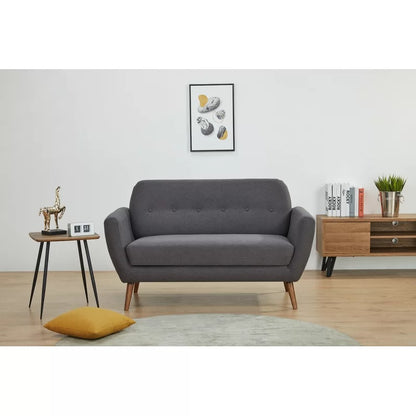Loveseat: 58'' Round Arm Loveseat Sofa