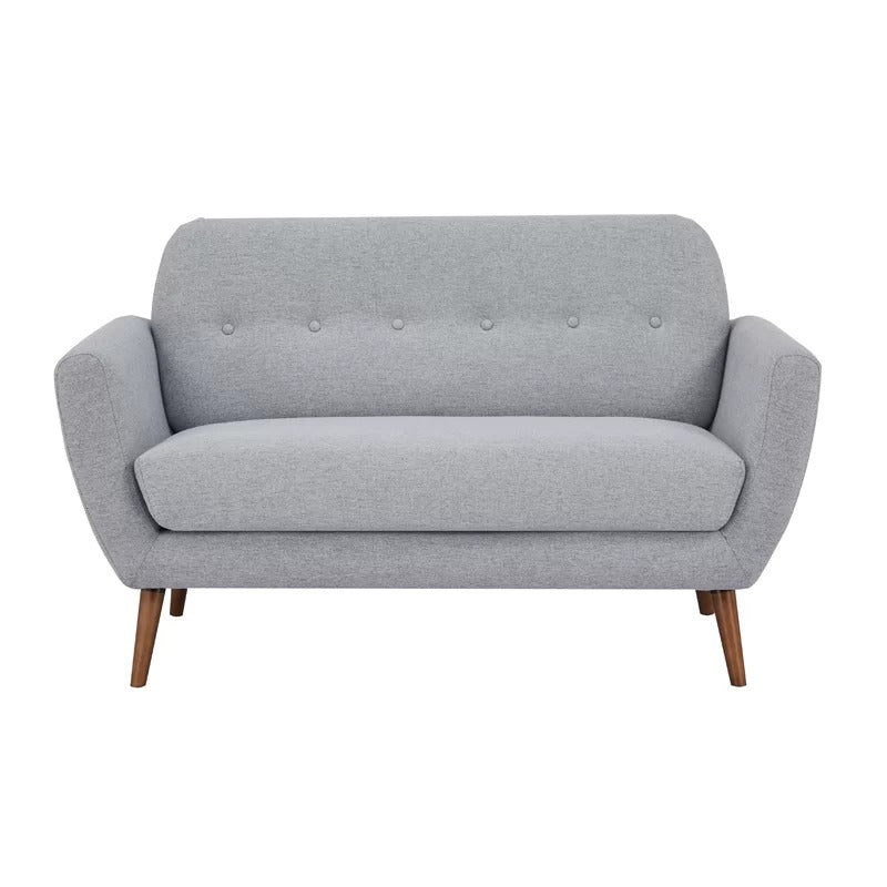 Loveseat: 58'' Round Arm Loveseat Sofa