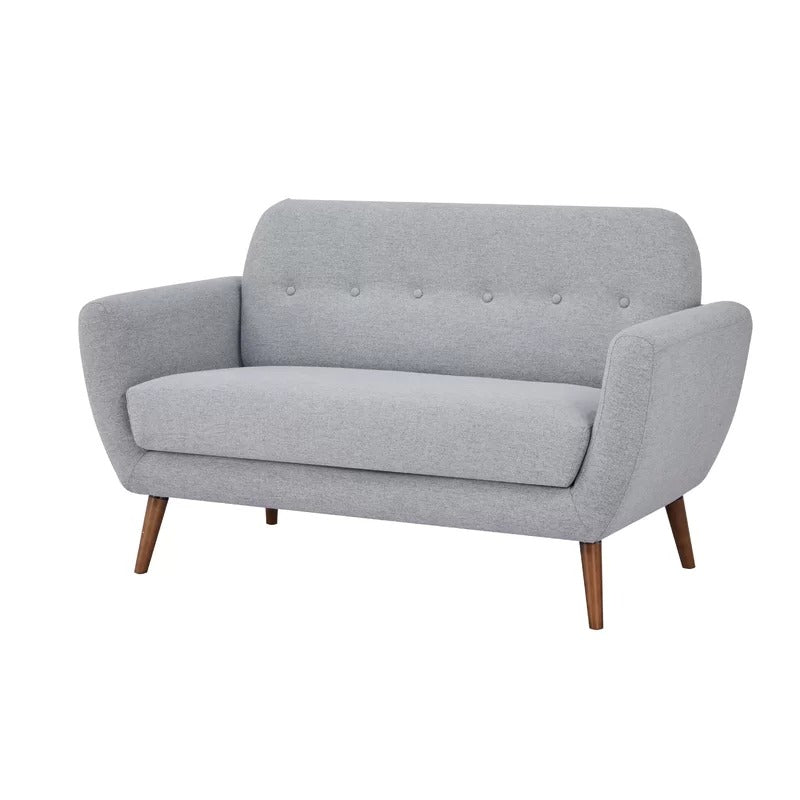 Loveseat: 58'' Round Arm Loveseat Sofa