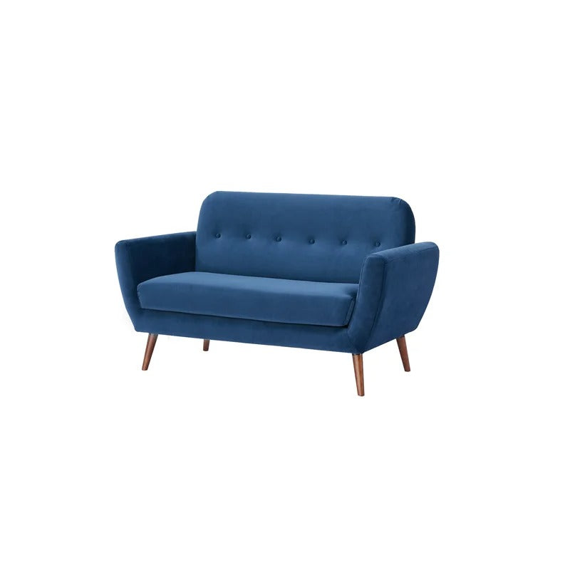 Loveseat: 58'' Round Arm Loveseat Sofa