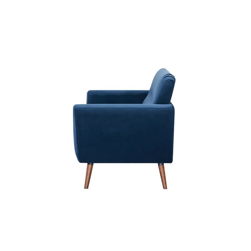 Loveseat: 58'' Round Arm Loveseat Sofa