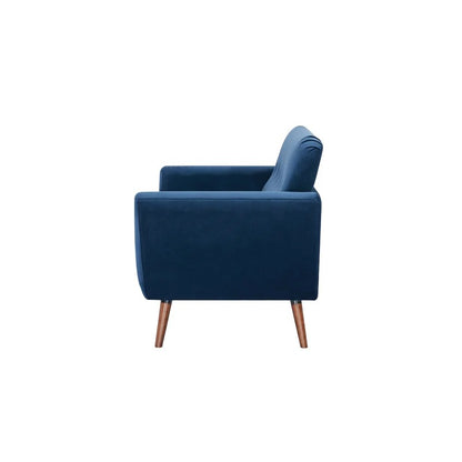 Loveseat: 58'' Round Arm Loveseat Sofa