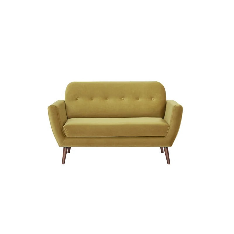 Loveseat: 58'' Round Arm Loveseat Sofa