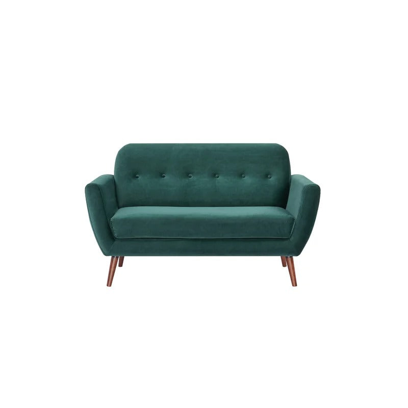 Loveseat: 58'' Round Arm Loveseat Sofa