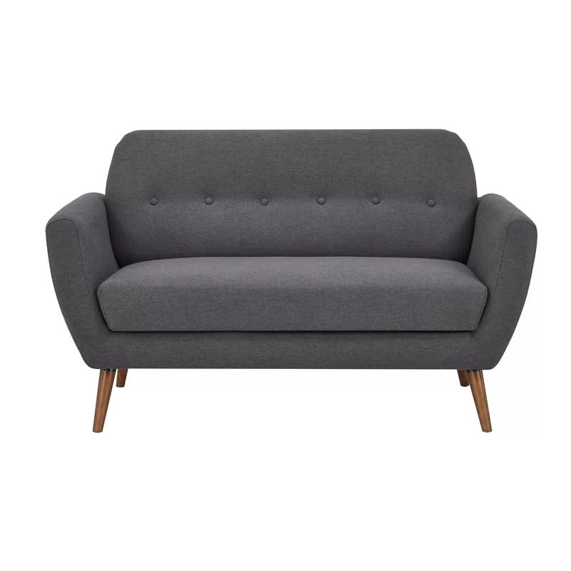 Loveseat: 58'' Round Arm Loveseat Sofa