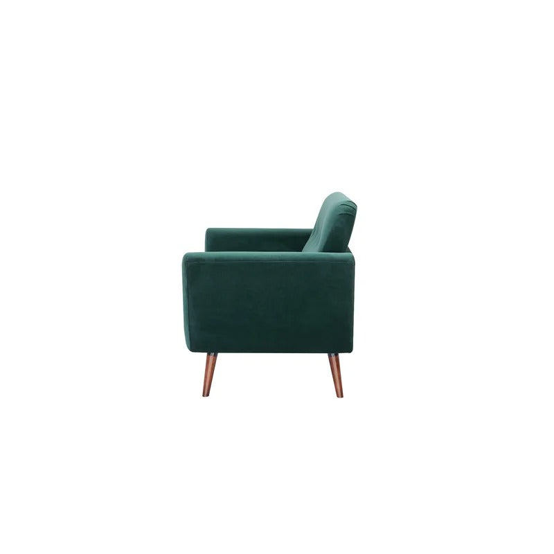 Loveseat: 58'' Round Arm Loveseat Sofa