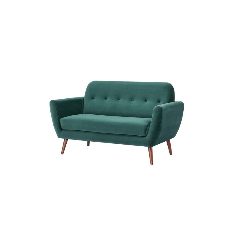 Loveseat: 58'' Round Arm Loveseat Sofa