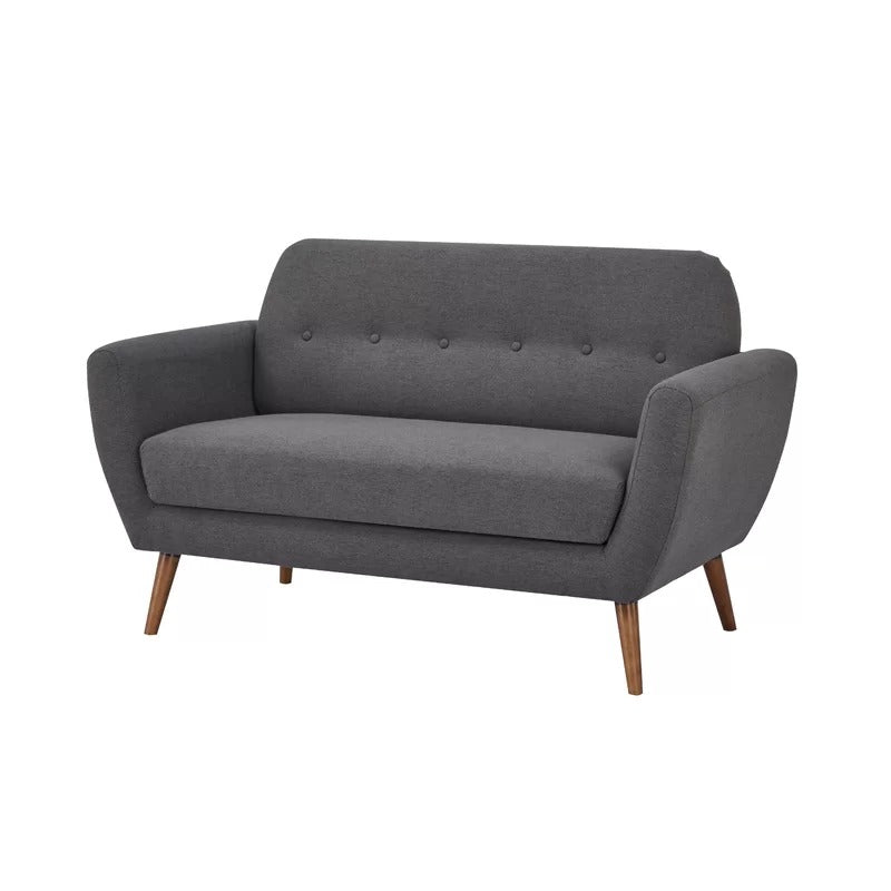 Loveseat: 58'' Round Arm Loveseat Sofa