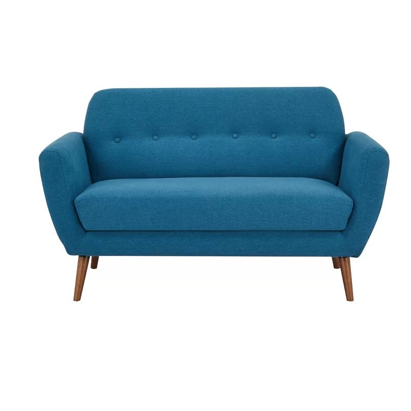 Loveseat: 58'' Round Arm Loveseat Sofa