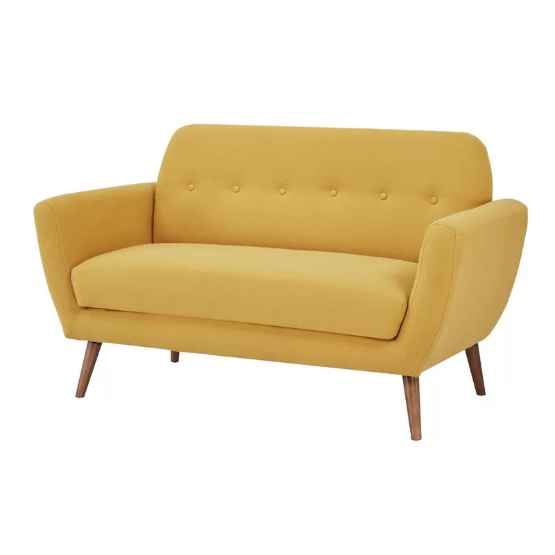 Loveseat: 58'' Round Arm Loveseat Sofa